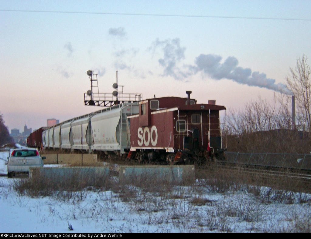 Twilight caboose